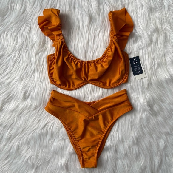 Abercrombie & Fitch Other - curve love ruffle strap mid-rise cheeky bikini